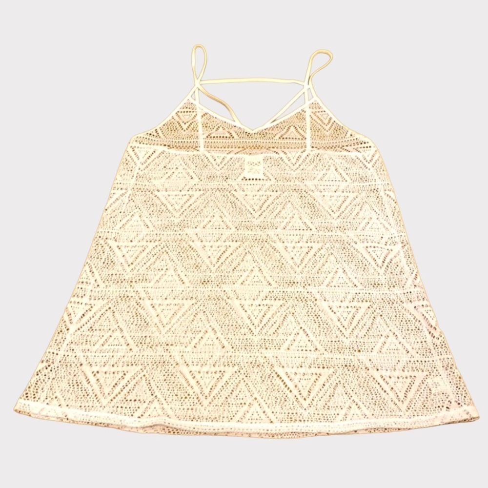 PINK Victoria’s Secret White Lace Swim Cover Up